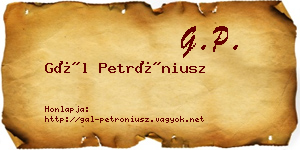 Gál Petróniusz névjegykártya